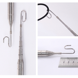 เครื่องมือจับยึดแบบยืดหดได้ทำจากสแตนเลส พร้อมด้ามจับ PVC ปรับความยาวได้ ใช้สำหรับดึง/ดันสายเคเบิล (อเนกประสงค์) - Product Image 4