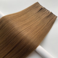 Extensions de cheveux humains vierges de luxe à double trame, sans perte ni nœuds, qualité Genius Weft, vente chaude