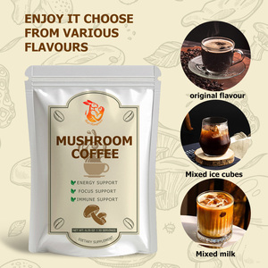 Poudre de café aux champignons OEM ODM avec mélange de protéines de champignons, soutien énergétique, qualité alimentaire, suppléments alimentaires naturels à base de plantes en poudre - Product Image 3