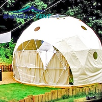 Demi-sphère de luxe moderne imperméable et ignifuge pour le glamping, tente dôme pour hôtel, camping géodésique, maison de villégiature