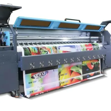 3.2m 코니카 솔벤트 프린터, 코니카 512i 헤드가있는 플렉스 인쇄 기계