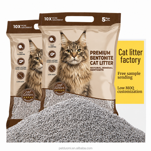 Fournisseur de litière pour chat en bentonite en gros, sans poussière, désodorisante longue durée - Product Image 1