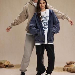 Novedad Otoño Invierno, Chaqueta Urbana para Hombre con Capucha, Cierre Doble, Estilo Retro, Lavado a la Piedra, 450g, Marca Hasso - Product Image 3