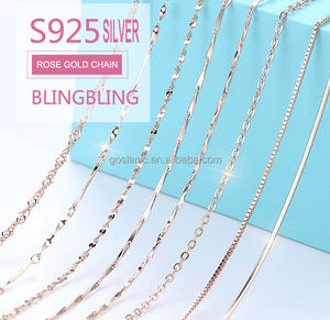 Catene in Argento Puro Best Seller, Collane a Corda in Argento Sterling Massiccio per Uomo e Donna, Catena in Argento Puro 925 - Product Image 1