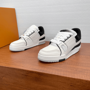 Trainer Fashion Sports Leisure Shoes <b>With</b> Lychee Grain Grain Cowhide Breathable Comfortable Versatile Not Picky Retro High-<b>end</b> - Product Image 3