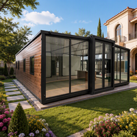 Maisons conteneurs modernes de luxe extensibles de 10, 20, 30 et 40 pieds, directement fournis par l'usine, pour jardin, maison de jardin ou studio de jardin.