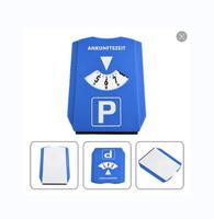 Plaque de stationnement en plastique avec grattoir à neige et indicateur de montre à paiement, pour utilisation extérieure portable (compatible Euro)