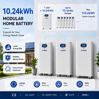 Batterie au sol 16 kWh 51,2 V 314 Ah LiFePO4, compatible monophasé 110 V 220 V pour kit hors réseau aux États-Unis