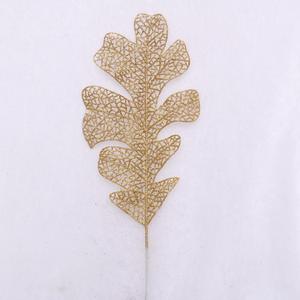 Decorazione artificiale del giardino con il ramo della foglia decorato albero <span class=keywords><strong>di</strong></span> natale promozionale <span class=keywords><strong>di</strong></span> scintillio dell'oro - Product Image 6