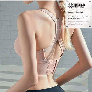 Sujetadores deportivos sin aros para mujer, con cierre trasero ajustable, amortiguadores, sin costuras, para yoga y deporte, con diseño cruzado. Venta al por mayor. - Product Image 3
