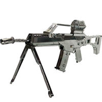 Сборная 3D-модель Crazy Model из цельного металла (нержавеющая сталь), без клея, менее 50 деталей, G36