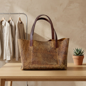 Pochette élégante pour femme en cuir de buffle véritable, résistante à l'eau, durable, écologique, grande capacité, pour pique-nique, camping, voyage - Product Image 5