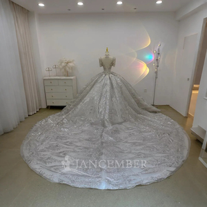 Exquisite Princess <b>Wedding</b> Dress With Lace Appliques Intricate Bridal Gowns Lsjj22 - Product Image 2