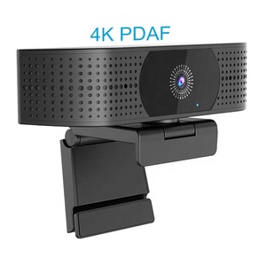 เว็บแคม 4K UHD PDAF ปรับแสงอัตโนมัติ กล้องวิดีโอคอลลิ่ง อินเทอร์เฟซ USB ไมโครโฟนสำหรับประชุม กล้องถ่ายทอดสดมุมมอง 80 องศา สำหรับพีซีและแล็ปท็อป - Product Image 1