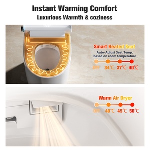 Water Intelligente Moderno con Sciacquone Automatico <span class=keywords><strong>e</strong></span> Telecomando, Vaso WC Smart Touchless per il <span class=keywords><strong>Bagno</strong></span> - Product Image 2