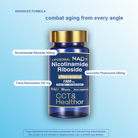 Meilleures ventes Livraison rapide Complément NAD 1500 mg avec 750 mg de trans-resvératrol 250 mg de quercétine phytosome 80 capsules végétales