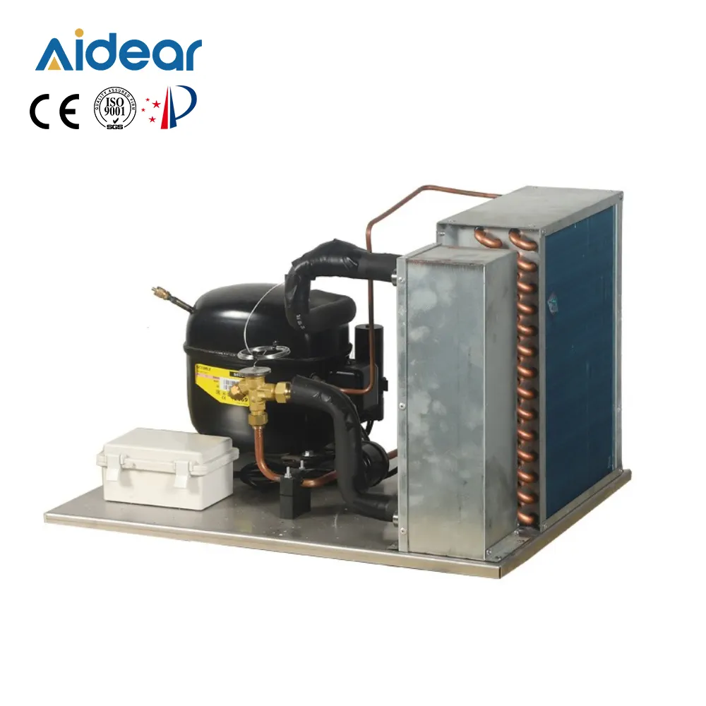 Aidear 대부분의 판매 제품 컨테이너 응축 stich 단위 압축기 및 콘덴서 단위 20 kw 냉각기
