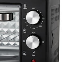Nouvel Arrivage Four Électrique 650W avec Grille Rotative, Minuteur et Contrôle de Température pour Pizza, Poulet, Gâteau, Pain – Usage Domestique