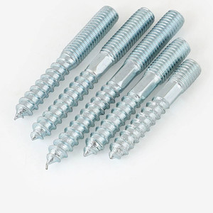 Vis autoperceuses double face en acier au carbone plaqué zinc bleu 90 mm pour meubles et bois - Product Image 1