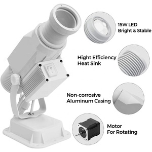 15 Wát Không Thấm Nước Với Không Dây Từ Xa Manual Zoom Chức Năng LED LOGO <span class=keywords><strong>Gobo</strong></span> Chiếu Để Sử Dụng Ngoài Trời - Product Image 2