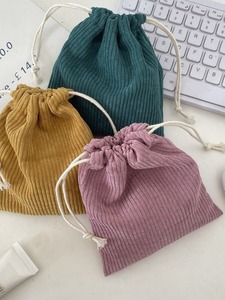 Bolsa de Almacenamiento de Joyas Plegable, Ecológica, Duradera, de Color Sólido, con Cierre de Cordón, Portátil, de Gran Capacidad, para Regalo - Product Image 2