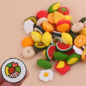 Venta caliente DIY accesorios aperitivos fruta chupete cadena cuentas de silicona dentición bebé colgante para masticar juguete - Product Image 2