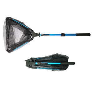 LUSHAZER <span class=keywords><strong>Épuisette</strong></span> de Pêche Pliable pour <span class=keywords><strong>Truite</strong></span> et Bar, <span class=keywords><strong>Épuisette</strong></span> de Pêche à la Mouche, Manche <span class=keywords><strong>Télescopique</strong></span> en Aluminium, Filet en Caoutchouc Souple pour Capture et Relâchement - Product Image 1