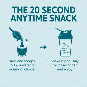 Poudre de protéines de lactosérum de bovins nourris à l'herbe OEM, saveur vanille, smoothie, 25 g de protéines, 10 g de collagène, lait de coco biologique, amélioration des os - Product Image 5