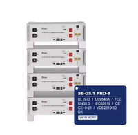 Batterie Deye 5kwh 10kwh 15kwh 20kwh 100ah pack lithium SE-G5.1Pro-B batterie Lifepo4 pour onduleur 40-60V