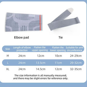 Aofit Coudière de soutien à sangle réglable avec coussinet en gel, manchon de compression tricoté, léger et respirant, stabilisateur d'articulation du coude - Product Image 6
