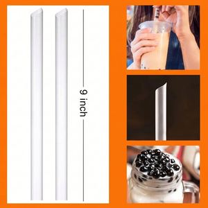 Emballage Individuel en Plastique Transparent pour Boba/Smoothie 0,45" X 9" |   Grands pailles jetables pointues de type Jumbo pour Bubble Tea - Product Image 5