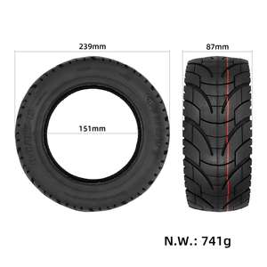 ยาง TUOVT 80 65-6 ขนาด 10 นิ้ว สำหรับสกู๊ตเตอร์ไฟฟ้า 80 65 6 ล้อ ยาง 255x80 หนา สำหรับ Kugoo M4 G1 Dualtron สกู๊ตเตอร์ TUOVT ยาง 10x3 - Product Image 2