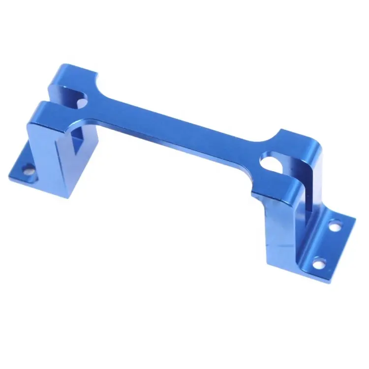 low price custom CNC Aluminum Alloy Blue Servo Protector Holder Servo Mount Bracket for RC Plane Helicopter/drone parts
