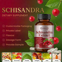 Healthife OEM Marque Privée Soutien Hépatique Aide au Sommeil Extrait Naturel de Schisandra Chinensis Capsule de Schisandra