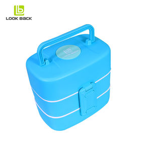 Microondas hombre Rectangular Biodegradable de plástico del paquete de 3 capas de prueba de fugas de bloqueo coreano <span class=keywords><strong>pastel</strong></span> Rosa - Product Image 2