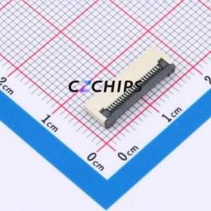 XW0520012-230R-001 FFC/FPC Connector SMD,P=0.5mm,Horizontal Mount Connector Flip Cover Type Bottom Contact 23P 0.5mm - Product Image 1