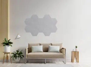 Painel de parede acústico 100% poliéster ecológico, material reciclável, painéis de parede à prova de som
