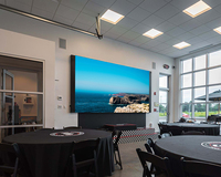 Écran LED fixe d'intérieur P1.86 avec animations et graphiques pour affichage vidéo mural dans les centres commerciaux