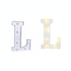 Luce Decorativa a LED Bianca a Forma di Lettera L Dimmerabile con Durata di 50.000 Ore per Eventi e Feste di San Valentino - Product Image 2