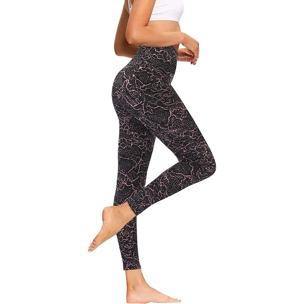 High Waisted Leggings for Women - Full Length Soft Tummy Control Stretchy Yoga Pants Workout Black Reg   Plus Size