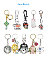 Porte-clés Kawaii Kpop de luxe en acier inoxydable avec logo personnalisé, clavier en métal, porte-clés mignon personnalisé Anime