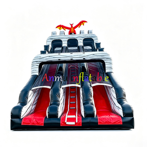 Ofrecemos el Nuevo Tobogán Inflable Comercial de Doble Pista <span class=keywords><strong>para</strong></span> Niños a Precio de Mayoreo. Se Puede Personalizar en Tamaño. - Product Image 3