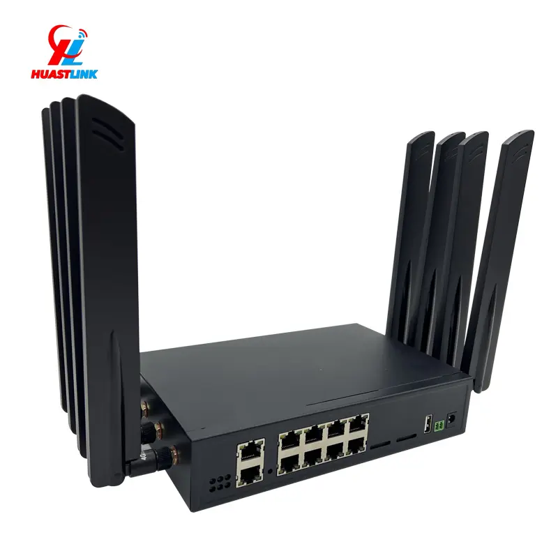 2024 Nouveauts Produits HC-G80 WIFI 6 Gigabit AX3000 8 Port OpenWrt MTK7981B 8 LAN Port 5G Wireless Lte Cellular Router