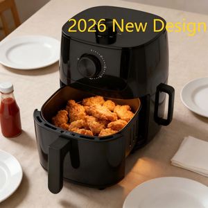 Nouvelle Conception 2026 Friteuse à Air Électrique 2.8L en Plastique 1400W Température Réglable 80-200°C Minuteur 60 Min Poignée Antiadhésive Froide au Toucher - Product Image 6