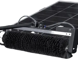 Zhenda pembersih Panel surya, dengan baterai dapat diisi ulang dan sikat rol portabel untuk area Remote dan sulit dijangkau