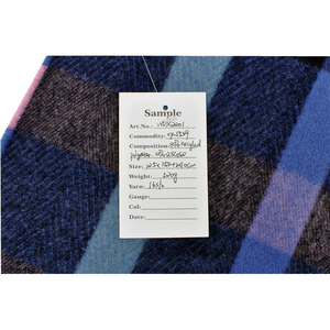 Màu Xanh Phoenix Sọc Chăn 80% Tái Chế <span class=keywords><strong>Polyester</strong></span> 20% Viscose Hoàng Gia Màu Xanh Kiểm Tra Sọc Sọc Sọc Giá Rẻ Giá Mềm Sofa Cho Mùa Đông - Product Image 6