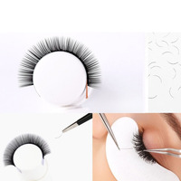 Ellipse − extensions de cils plates en soie, noire, naturelle, vente en gros, tendance