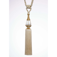 Haute qualité or frange rayonne brosse embrasses épaisseur suspendus gland sangles pour rideaux décoratifs