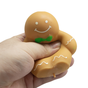 Jouets <span class=keywords><strong>anti</strong></span>-<span class=keywords><strong>stress</strong></span> en mousse PU en forme de bonhomme en pain d'épices pour enfants et adultes, avec logo personnalisé - Product Image 5