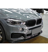 Kits de cuerpo de alerón de parachoques delantero de coche de fibra de carbono para BMW X6 F16 Sport 2014-2018 FRP cabeza labio barbilla extensión estilo de coche
